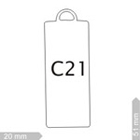 Chapinhas 700-C21-COR-Chapinha 4,5x2 cm
