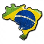 Im de Geladeira Resinado IM18 - Mapa do Brasil - Resina 1 lado