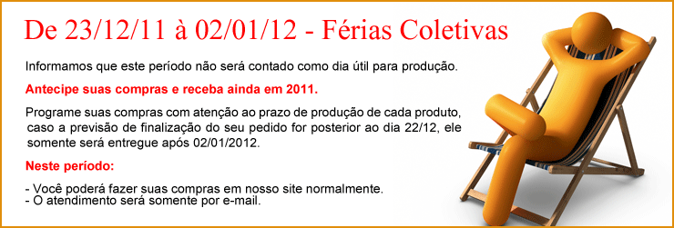 Aviso de f�rias coletivas