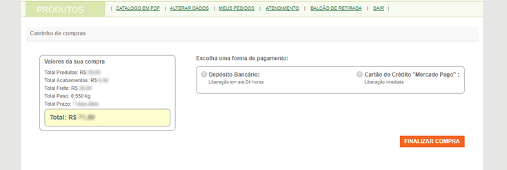 como comprar no site