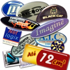 Adesivo ou Etiqueta em Vinil Branco Resinado At� 12cm� m�nimo 50 unid