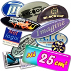 Adesivo ou Etiqueta em Vinil Branco Resinado At� 25cm� m�nimo 50 unid