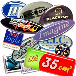 Adesivo ou Etiqueta em Vinil Branco Resinado At� 35cm� m�nimo 500 unid