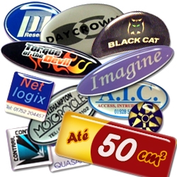 Adesivo ou Etiqueta em Vinil Branco Resinado At� 50cm� m�nimo 50 unid