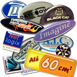 Adesivo ou Etiqueta em Vinil Branco Resinado At� 60cm� m�nimo 50 unid