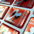 Adesivo ou Etiqueta Prata Resinado: At� 60cm� m�nimo 500 unid