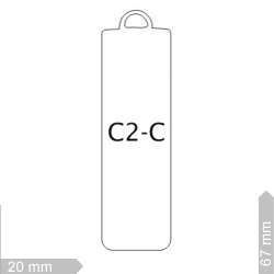 Chapinhas 706- C2-COR-Chapinha 6x2 cm