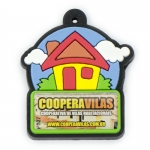 Chav. Emborrachados Colors P027 - Casinha Colors - Resina 01 lado - 50 Unidades