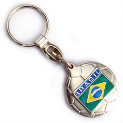 Chav. Medalha ou Pingente COD 548 - Bola com bandeira - resina 1 lado