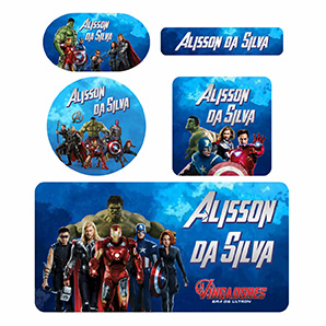 Kits de Etiquetas Escolares KIT AD015 - kit Etiqueta AVENGERS