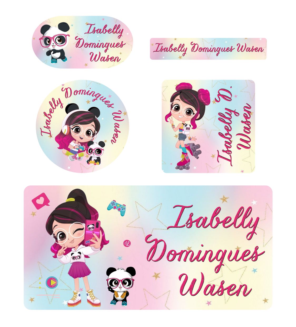 Kits de Etiquetas Escolares KIT AD037- kit Etiqueta Tema Luluca - 1 Unidades