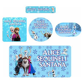 Kits de Etiquetas Escolares KIT AD04 - kit Etiqueta Tema Frozzen 