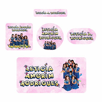 Kits de Etiquetas Escolares KIT AD08 - kit Etiqueta Tema Chiquititas - 1 Unidades